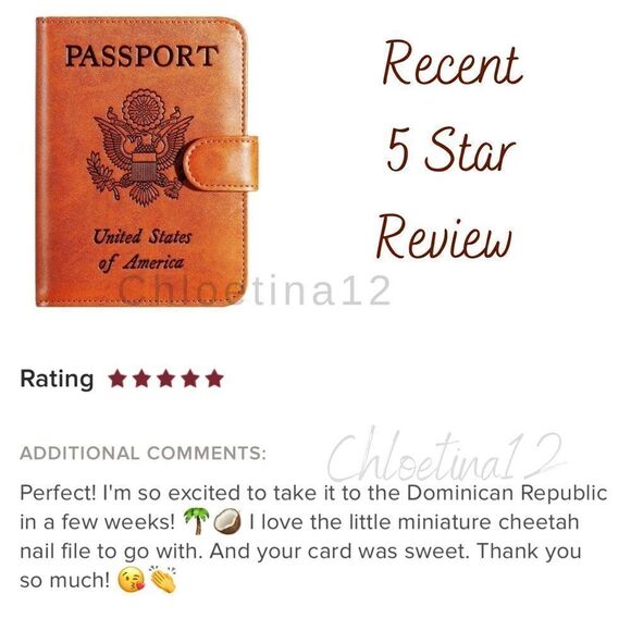 Passport Holder Cover Wallet RFID - Picture 7 of 10